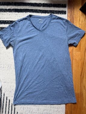 Bonobos Heathered Blue V-Neck Short Sleeve Tee